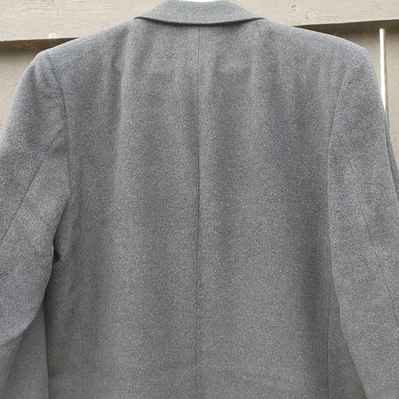 Vintage Classic Cashmere Long Over Coat Men Size 40 - Picture 12 of 16